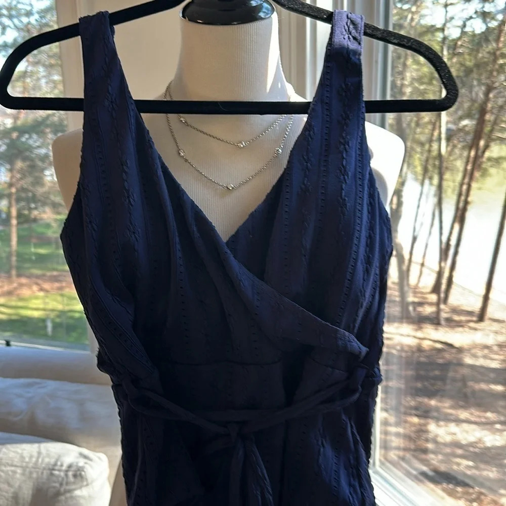 NWT Andie “The Belmar” Navy Eyelet One Piece, Size 10 - Picture 9 of 13